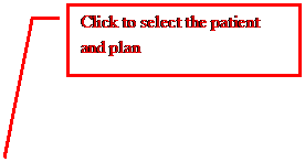 Line Callout 3: Click to select the patient and plan