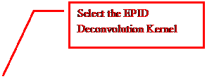 Line Callout 3: Select the EPID Deconvolution Kernel